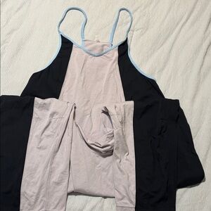 Free People Hot Shot Color Block Jumpsuit